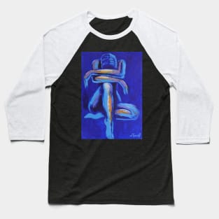 Blue Mood 7 - Female Nude Baseball T-Shirt